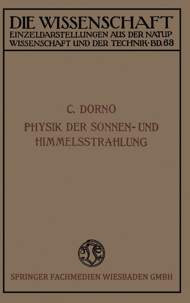 bokomslag Physik der Sonnen- und Himmelsstrahlung