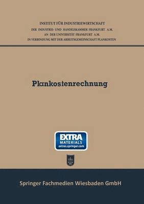 Plankostenrechnung 1