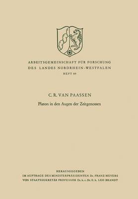 C. R. Van Paassen, C. R. van Paassen, C. R. van Paassen - Platon in Den Augen Der Zeitgenossen, Häftad