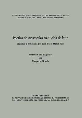 bokomslag Poetica de Aristoteles Traducida de Latin: Ilustrada Y Comentada Por Juan Pablo Martir Rizo