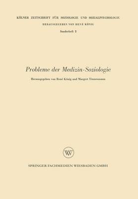 bokomslag Probleme der Medizin-Soziologie