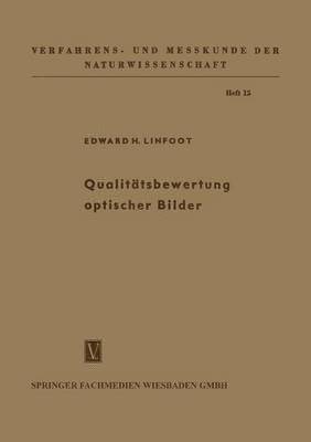 bokomslag Qualittsbewertung optischer Bilder