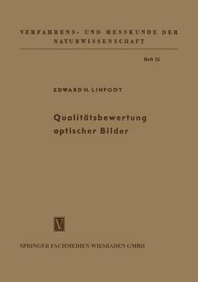 Edward Hubert Linfoot - Qualitätsbewertung optischer Bilder, Häftad