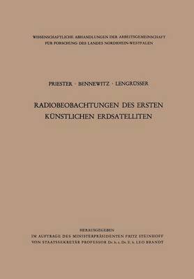 bokomslag Radiobeobachtungen des ersten kunstlichen Erdsatelliten