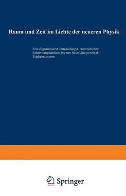 bokomslag Raum und Zeit im Lichte der neueren Physik