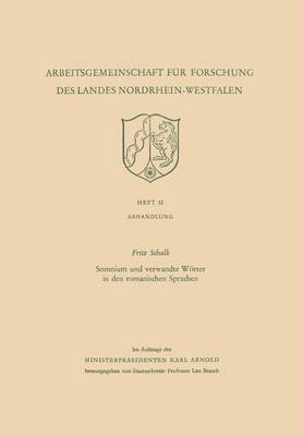 bokomslag Somnium und verwandte Woerter in den romanischen Sprachen