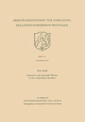 bokomslag Somnium und verwandte Wörter in den romanischen Sprachen