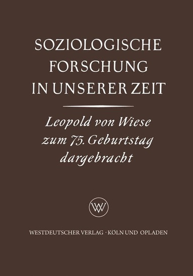 bokomslag Soziologische Forschung in Unserer Zeit