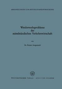 bokomslag Wettbewerbsprobleme der mittelstndischen Verkehrswirtschaft