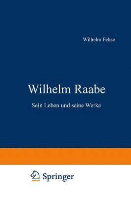 bokomslag Wilhelm Raabe