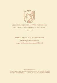 bokomslag Die Röntgen-Strukturanalyse einiger biochemisch interessanter Moleküle