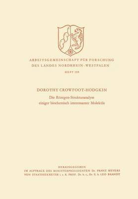 bokomslag Die Röntgen-Strukturanalyse einiger biochemisch interessanter Moleküle