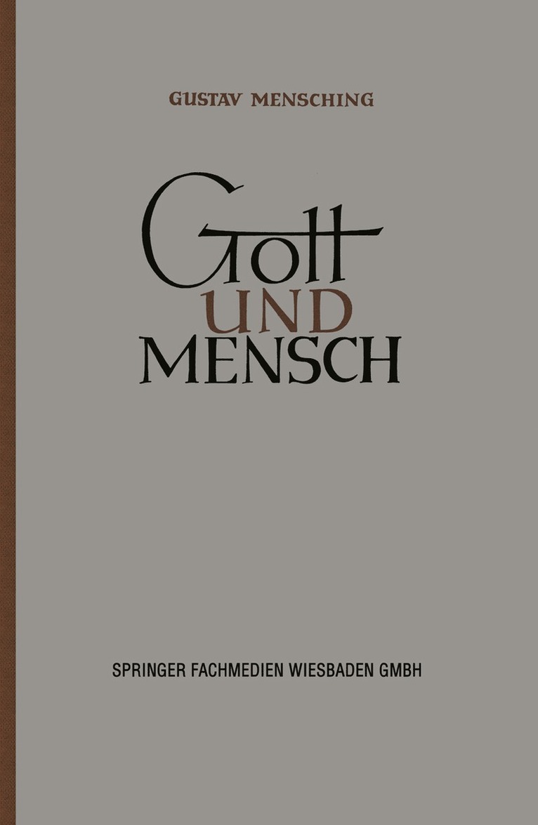 Gott und Mensch 1