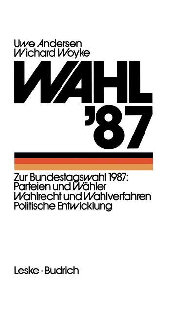 Uwe Andersen, Wichard Woyke - Wahl ’87, Häftad
