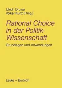 bokomslag Rational Choice in der Politikwissenschaft