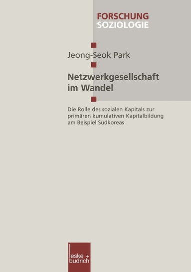 Jeong-Seok Park - Netzwerkgesellschaft im Wandel, Häftad
