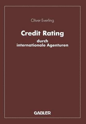 bokomslag Credit Rating durch internationale Agenturen