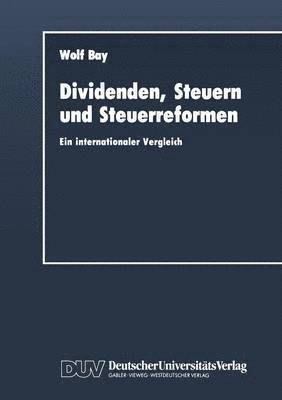 bokomslag Dividenden, Steuern und Steuerreformen