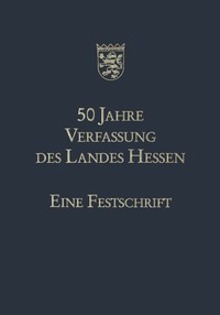 bokomslag 50 Jahre Verfassung des Landes Hessen