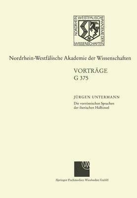 bokomslag Die vorroemischen Sprachen der iberischen Halbinsel Wege und Aporien bei ihrer Entzifferung