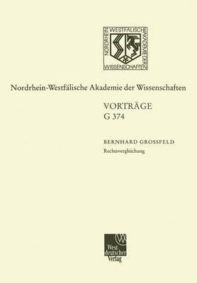 Bernhard Großfeld - Rechtsvergleichung: 433. Sitzung Am 13. Dezember 2000 in Düsseldorf, Häftad