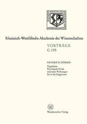 bokomslag Pygmalion. Ein Impuls Ovids und seine Wirkungen bis in die Gegenwart