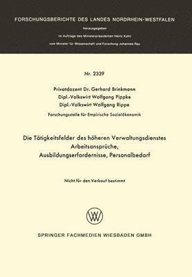 Die Tätigkeitsfelder des höheren Verwaltungsdienstes