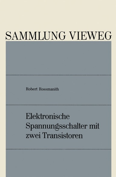 bokomslag Elektronische Spannungsschalter mit zwei Transistoren