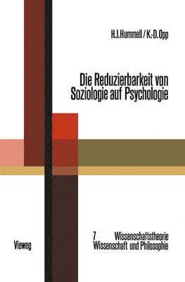 bokomslag Die Reduzierbarkeit von Soziologie auf Psychologie