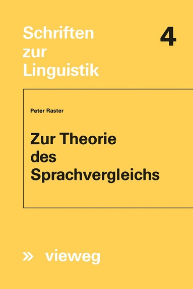Peter Raster - Zur Theorie des Sprachvergleichs, Häftad