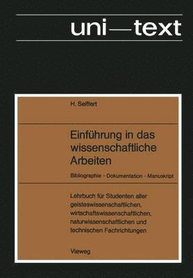 Einfhrung in das wissenschaftliche Arbeiten 1