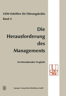 bokomslag Die Herausforderung des Managements im internationalen Vergleich