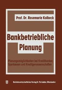 bokomslag Bankbetriebliche Planung