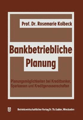 Bankbetriebliche Planung 1