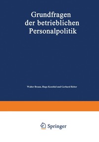 bokomslag Grundfragen der betrieblichen Personalpolitik