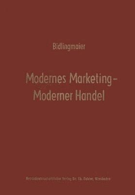 bokomslag Modernes Marketing  Moderner Handel