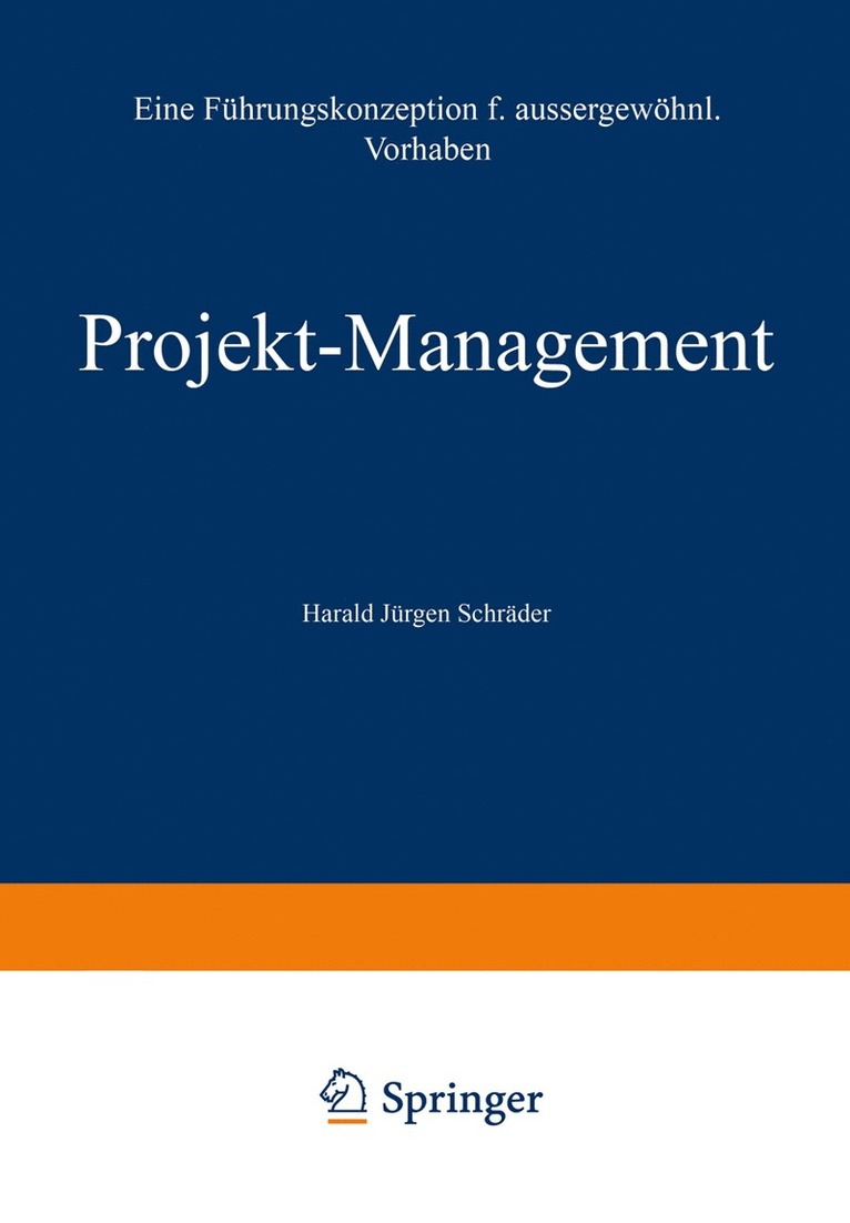 Harald Jürgen Schröder - Projekt-Management, Häftad
