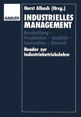 bokomslag Industrielles Management