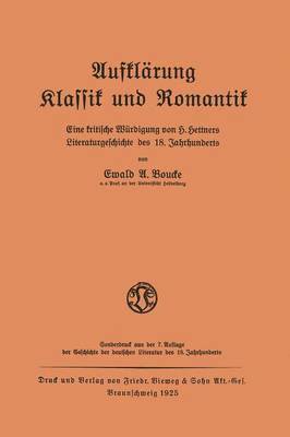 Aufklrung Klassik und Romantik 1