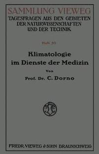 bokomslag Klimatologie im Dienste der Medizin