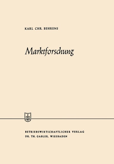 bokomslag Marktforschung