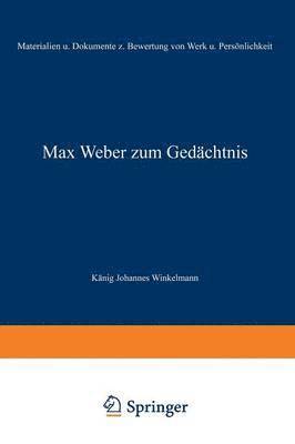 Max Weber zum Gedchtnis 1
