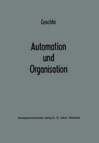 bokomslag Automation und Organisation