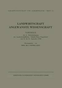 bokomslag Landwirtschaft Angewandte Wissenschaft