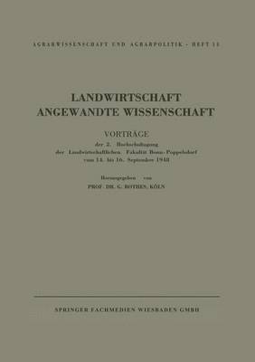 bokomslag Landwirtschaft Angewandte Wissenschaft
