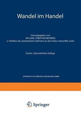 Karl Christian Behrens, Karl Christian Behrens - Wandel im Handel, Häftad