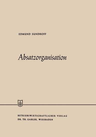 bokomslag Absatzorganisation