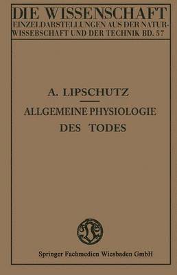 bokomslag Allgemeine Physiologie des Todes