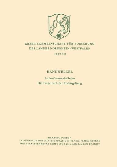 Hans Welzel - den Grenzen des Rechts, Häftad