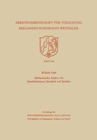 bokomslag Mathematische Analyse Von Sprachelementen, Sprachstil Und Sprachen